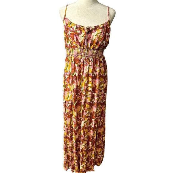 Free People Mason and Belle Floral Sun Dress Size Medium - Picture 1 of 6